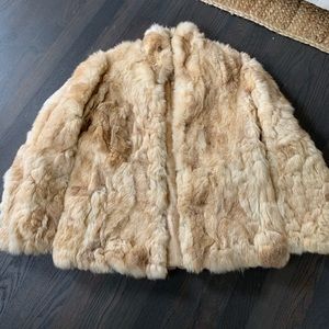 Vintage rabbit fur jacket